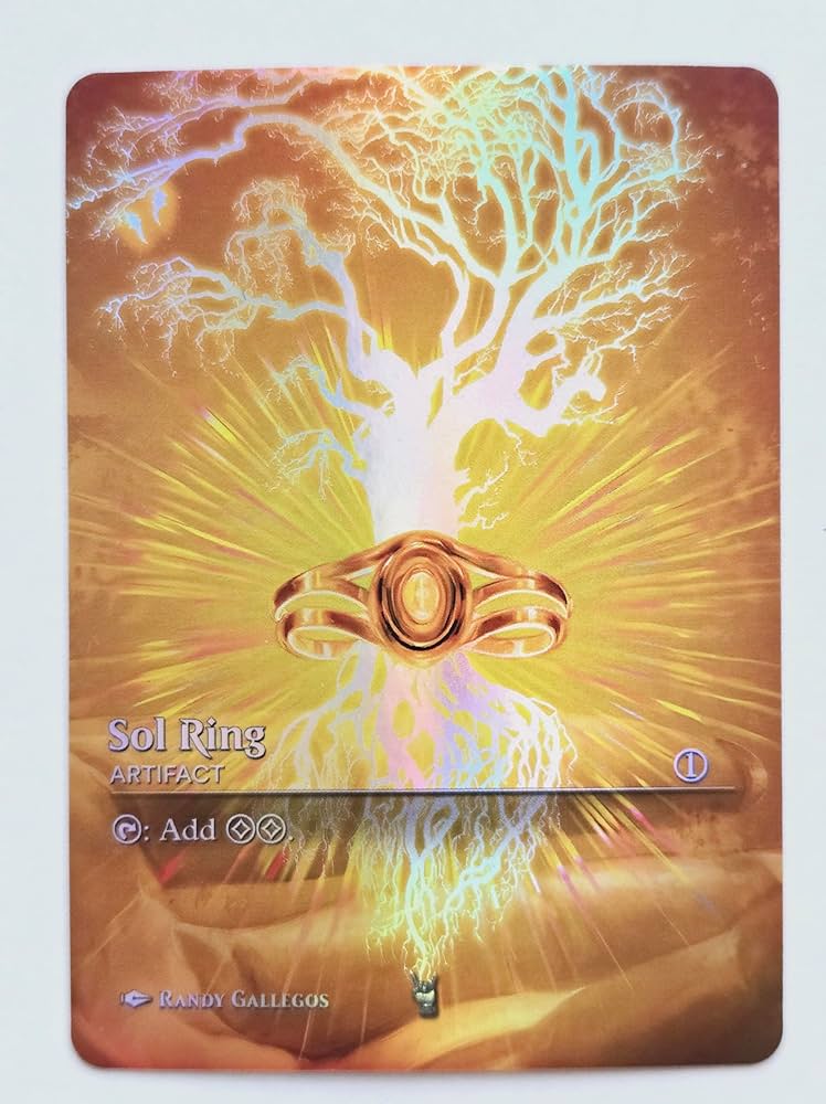 Sol Ring #01 Foil - Alternative Custom Art Artifact MTG